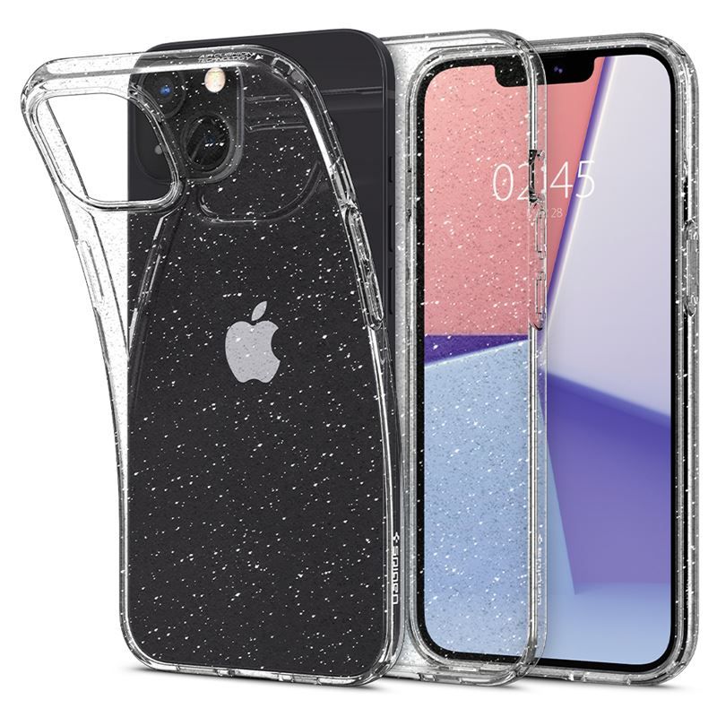 Spigen Liquid Crystal Glitter, crystal quartz - iPhone 13