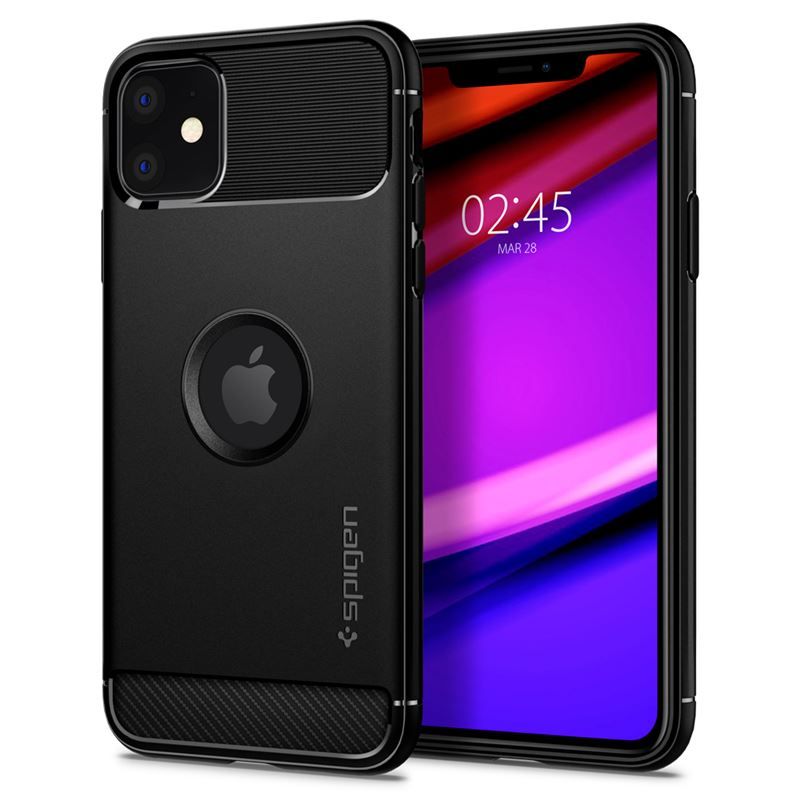 Spigen Rugged Armor, black - iPhone 11