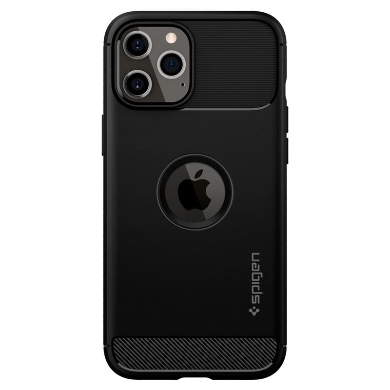 Spigen Rugged Armor, black - iPhone 12/Pro