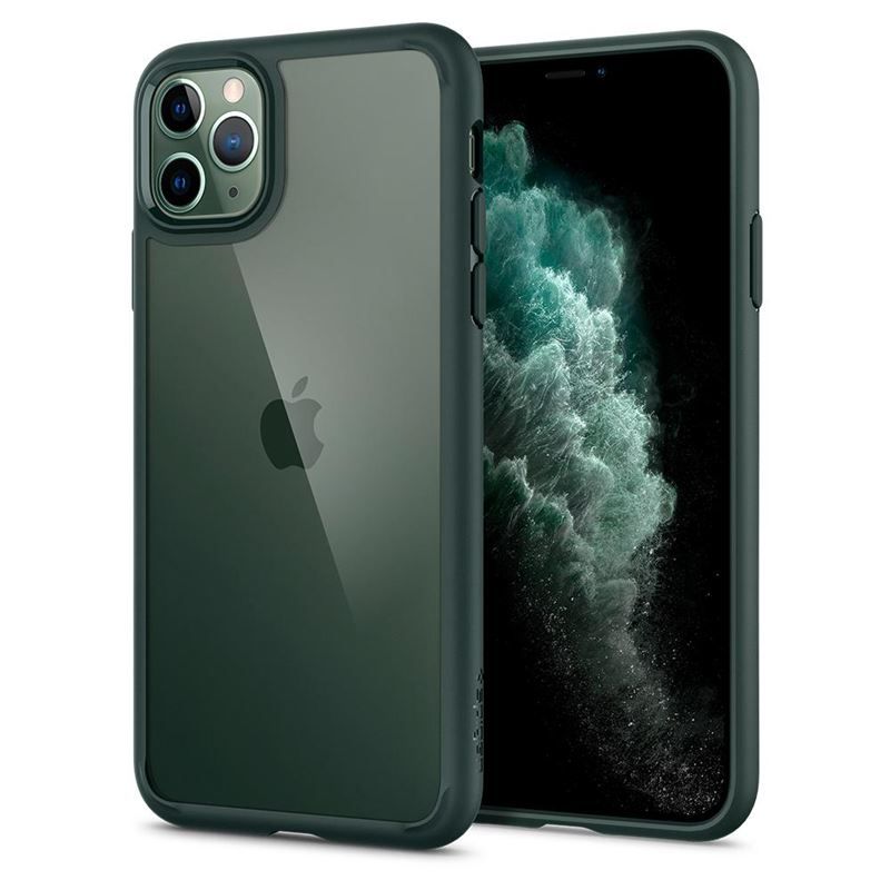 Spigen Ultra Hybrid, midn. green - iPhone 11 Pro