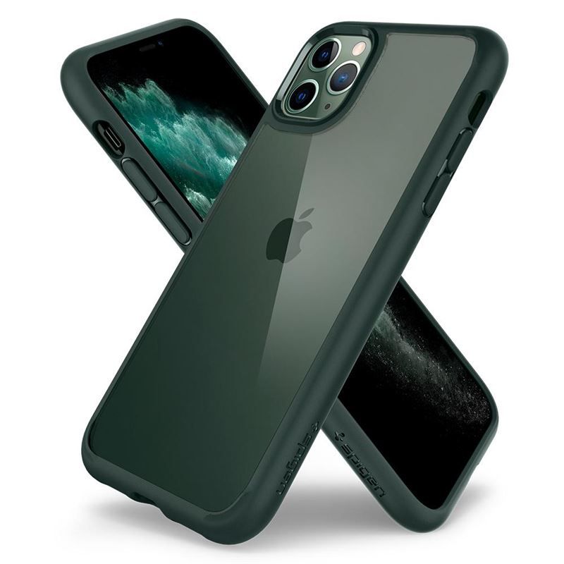 Spigen Ultra Hybrid, midn. green - iPhone 11 Pro