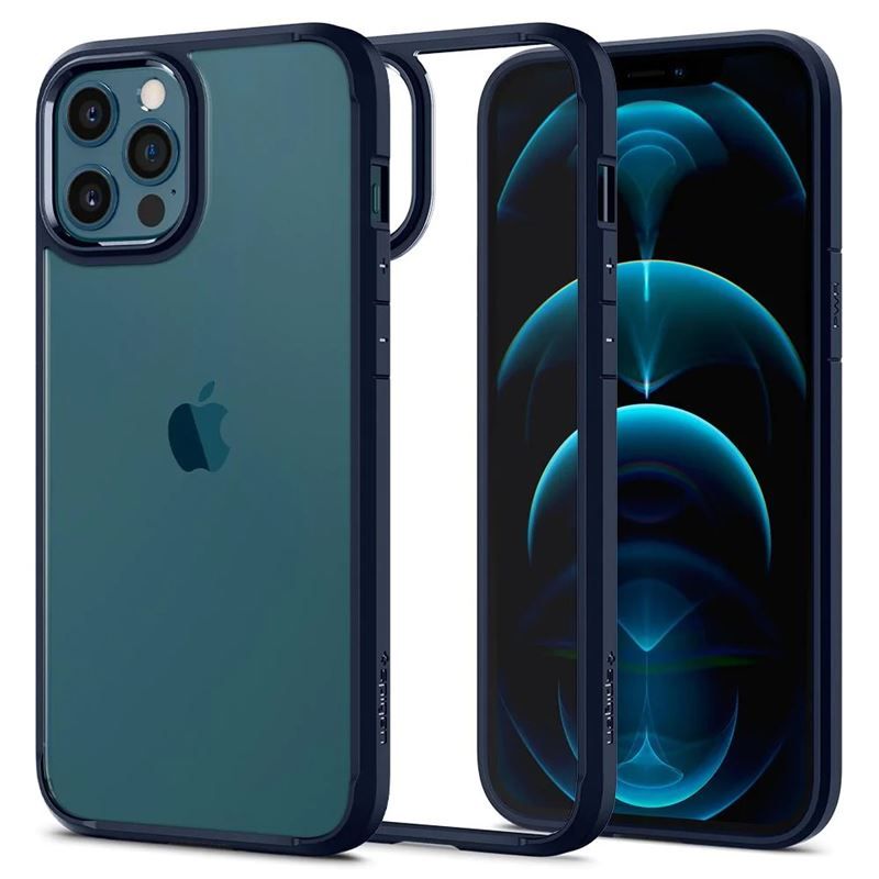 Spigen Ultra Hybrid, navy blue - iPhone 12/iPhone 12 Pro