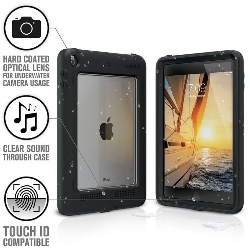 Catalyst Waterproof case, black - iPad mini 5 2019