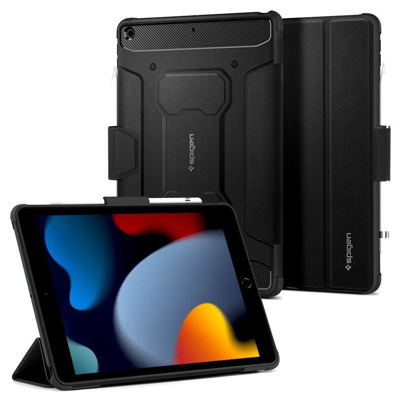 Spigen Rugged Armor Pro, black - iPad 10.2" 2021/2020/2019