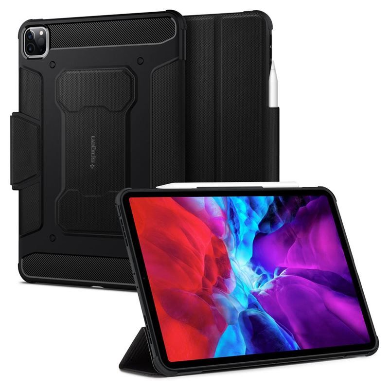 Spigen Rugged Armor Pro, black - iPad Pro 11" (2022/2021/2020/2018)