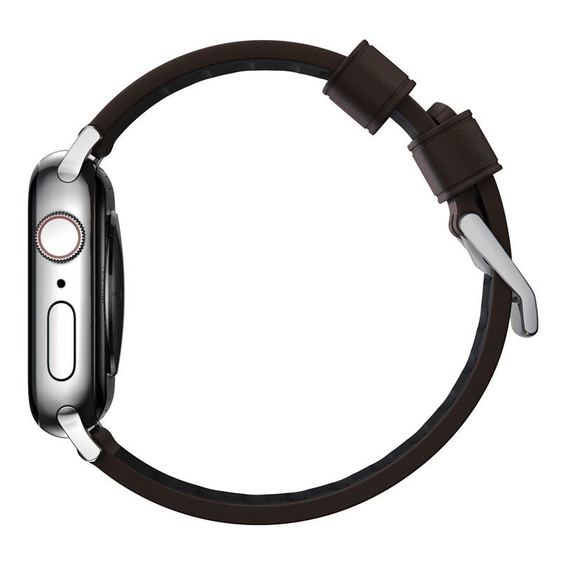 Nomad Active Strap Pro Brown, silver - Apple Watch Ultra 49mm 8/7 45mm/6/SE/5/4 44mm/3/2/1 42mm