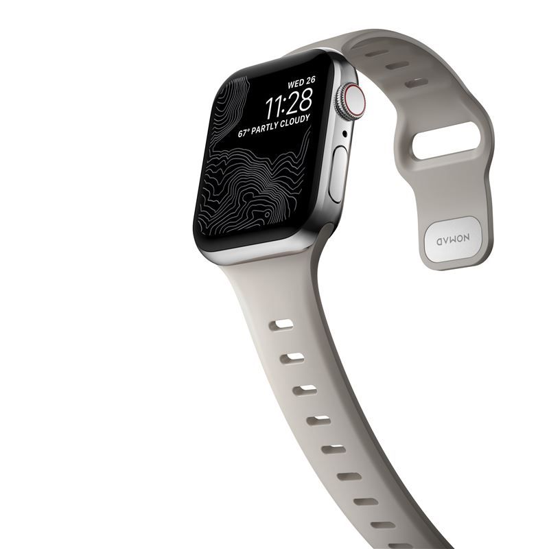 Nomad Sport Slim Strap M/L, bone - Apple Watch Ultra (49mm) 8/7 (45mm)/6/SE/5/4 (44mm)/3/2/1 (42mm)