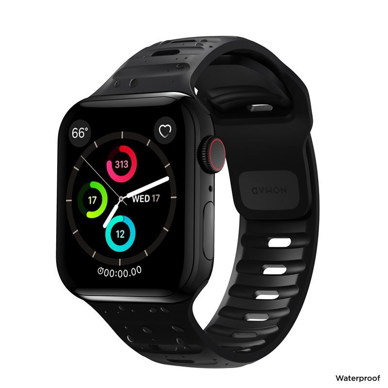 Nomad Sport Strap M/L, black - Apple Watch Ultra (49mm) 8/7 (45mm)/6/SE/5/4 (44mm)/3/2/1 (42mm)