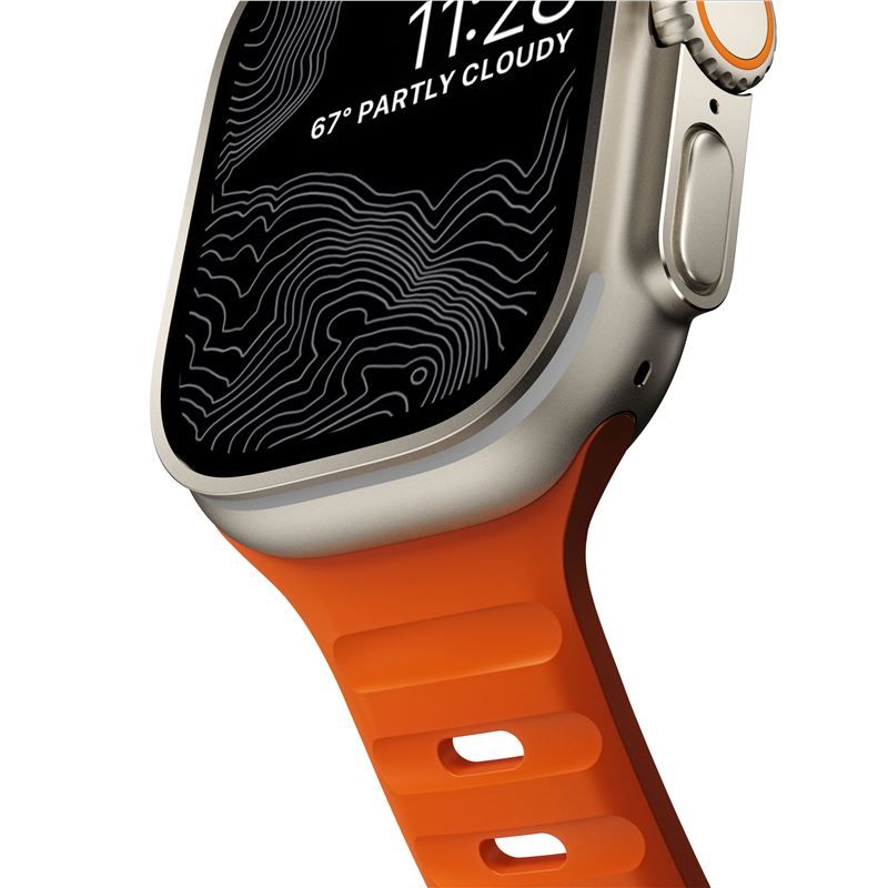 Nomad Sport Strap M/L, orange - Apple Watch Ultra (49mm) 8/7 (45mm)/6/SE/5/4 (44mm)/3/2/1 (42mm)