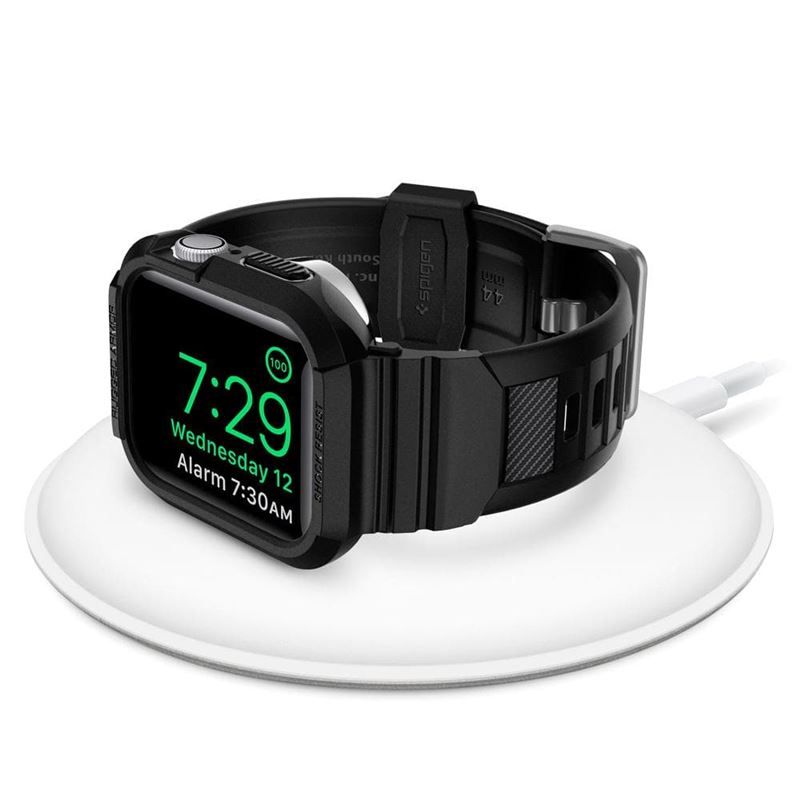 Spigen Rugged Armor Pro, black - Apple Watch 8/7 (45mm)/SE 2022/6/SE/5/4 (44mm)