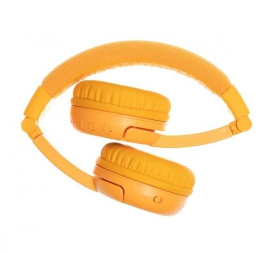 BuddyPhones Play+ Wireless Bluetooth Headset for Kids Sun Yellow