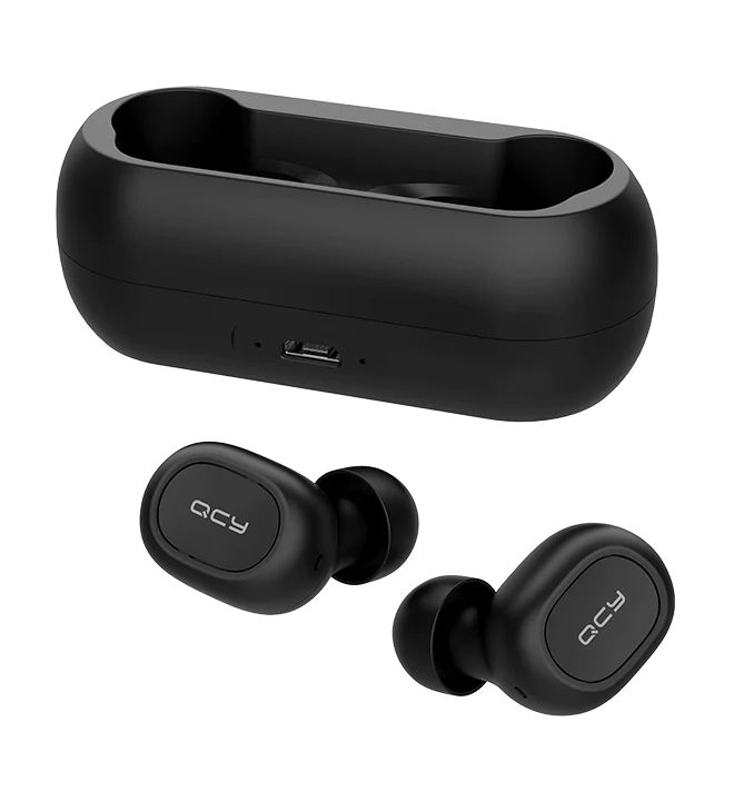 QCY T1C Bluetooth Wireless Earphones Black