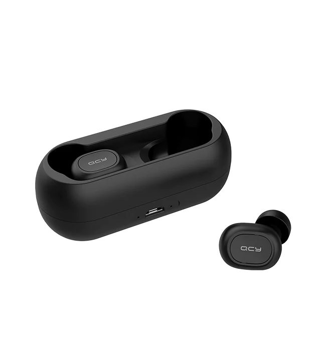 QCY T1C Bluetooth Wireless Earphones Black