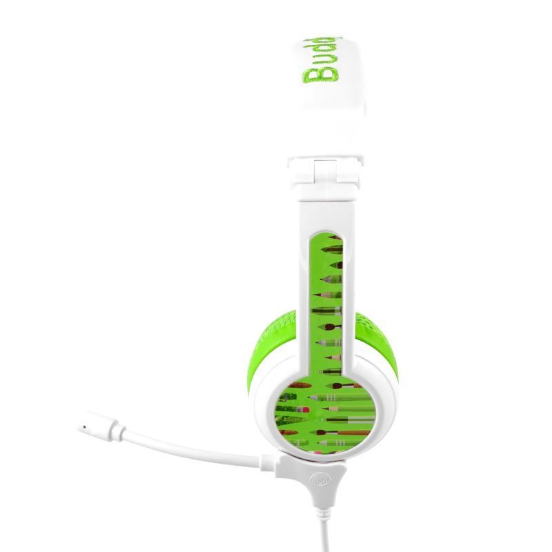 BuddyPhones School+ Wireless Bluetooth Headset for Kids Green