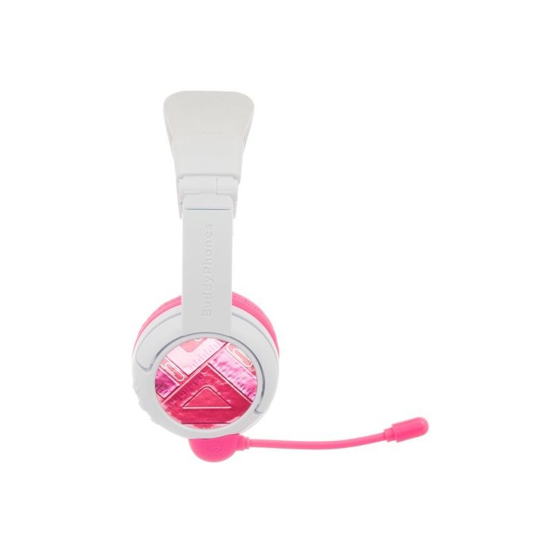 BuddyPhones School+ Wireless Bluetooth Headset for Kids Pink