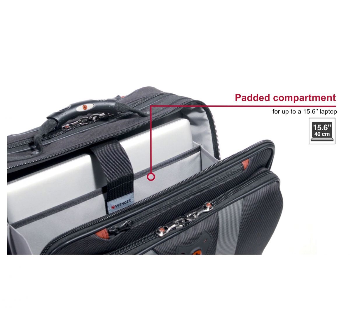 Wenger Granada Wheeled Laptop Case 17" Black