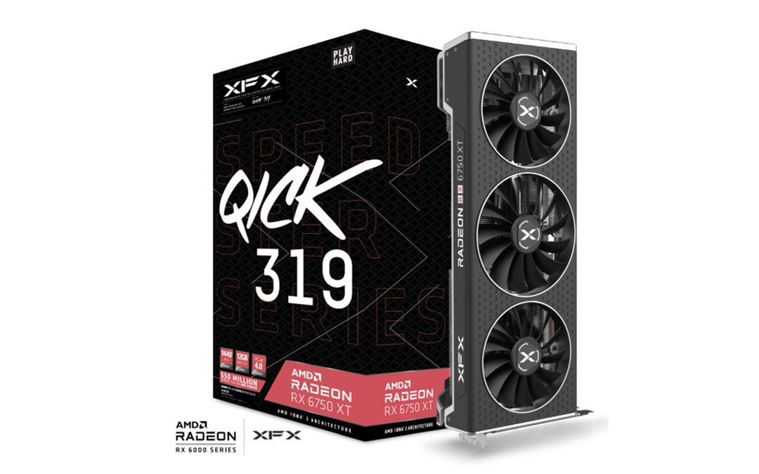 XFX RX 6750 XT 12GB DDR6 Speedster QUICK 319