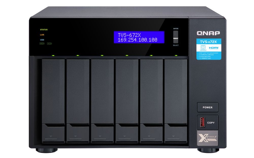 QNAP NAS TVS-672XT-I3-8G (6 HDD)