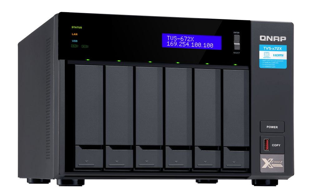 QNAP NAS TVS-672XT-I3-8G (6 HDD)