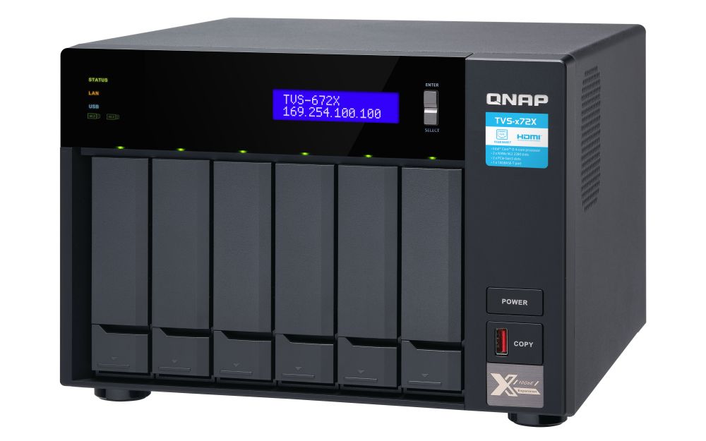 QNAP NAS TVS-672XT-I3-8G (6 HDD)