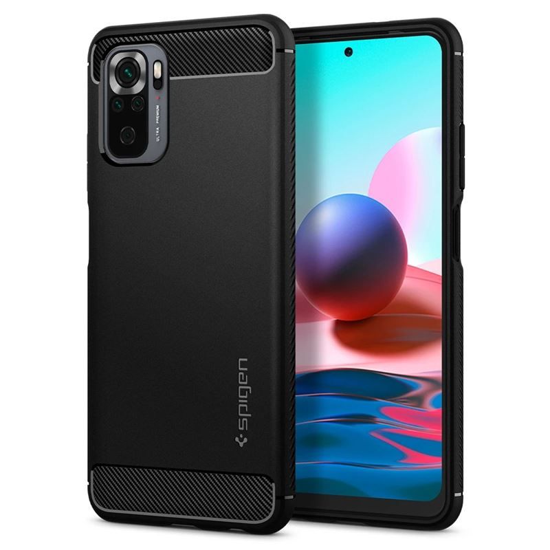 Spigen Rugged Armor, black - X.Redmi Note 10/10S