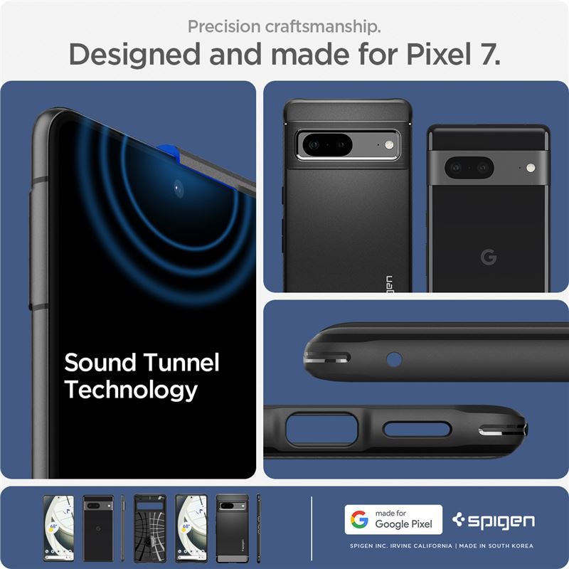 Spigen Rugged Armor, black - Google Pixel 7