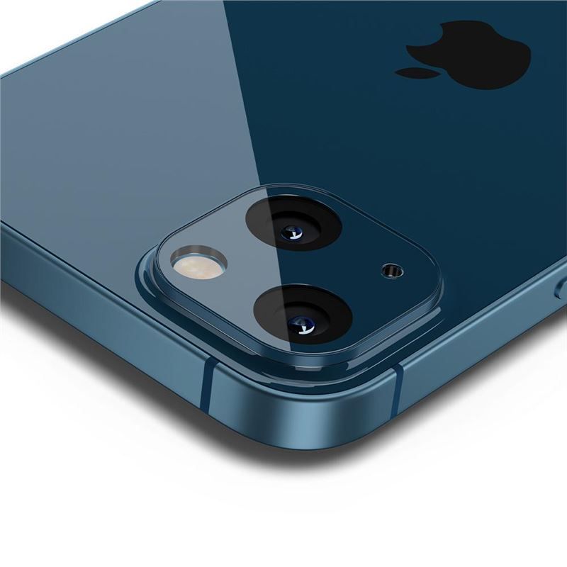 Spigen tR Optik 2 Pack, blue - iPhone 13/13 mini