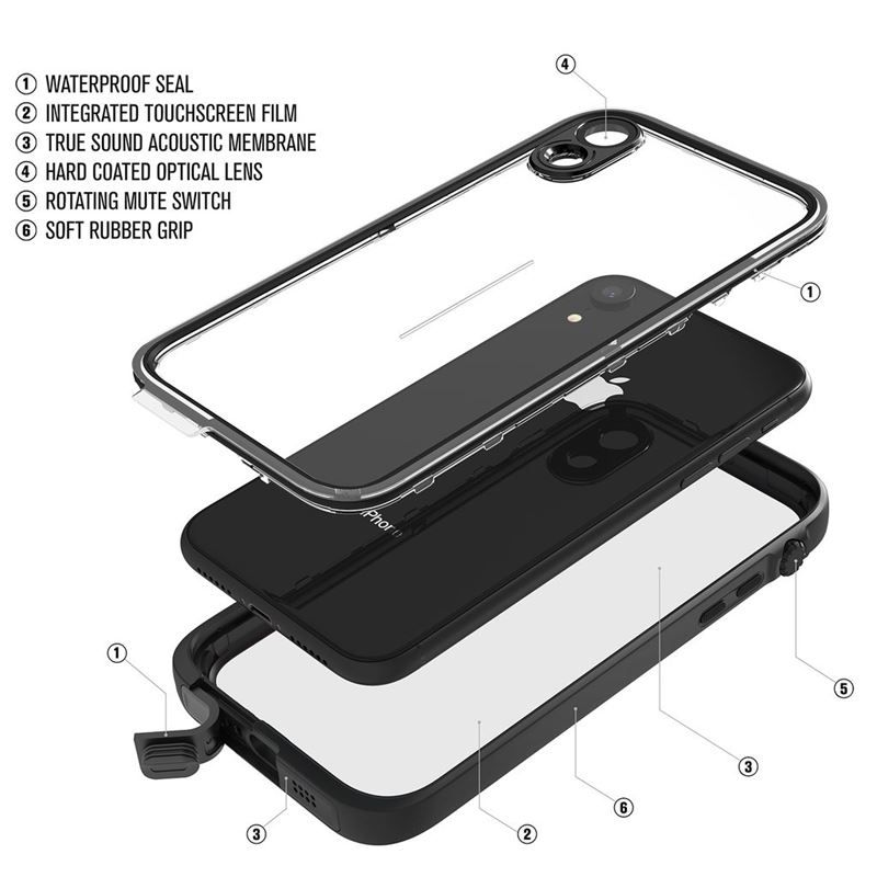 Catalyst Waterproof case, black - iPhone XR