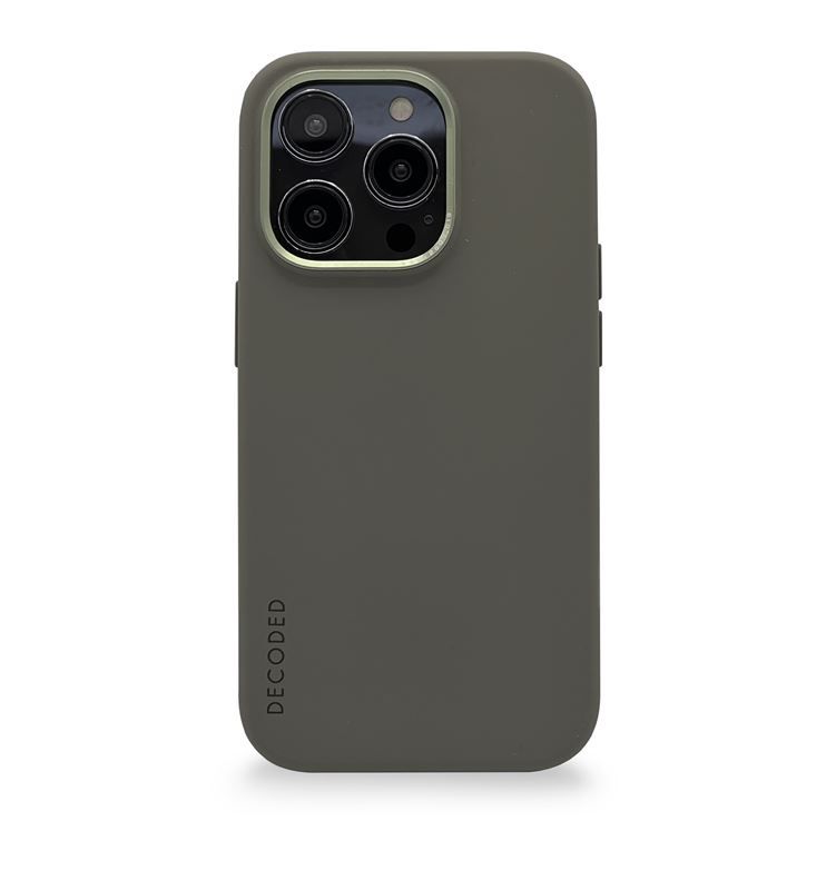 Decoded Silicone BackCover, olive - iPhone 14 Pro Max