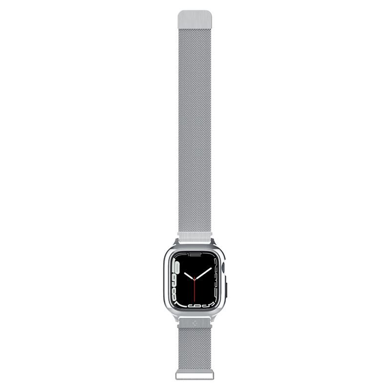 Spigen Metal Fit Pro, silver - Apple Watch 8/7 45mm