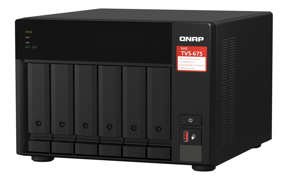 QNAP NAS TVS-675-8G (6 HDD)