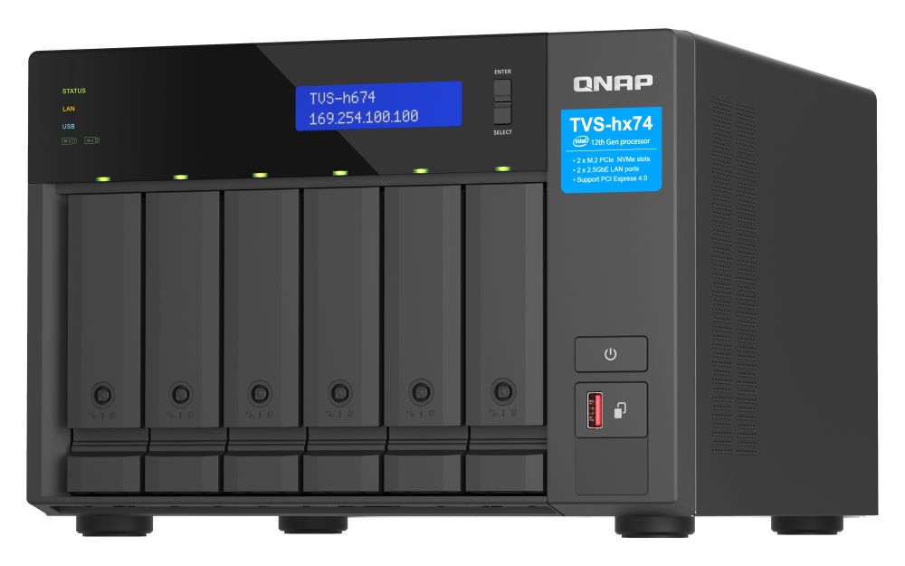 QNAP NAS TVS-H674-i3-16G (6 HDD)