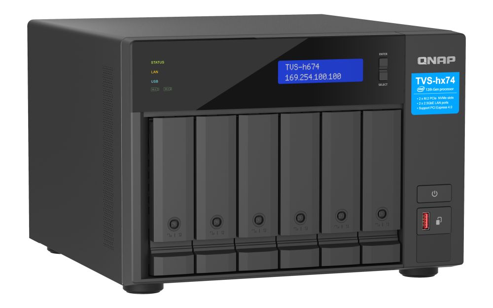 QNAP NAS TVS-H674-i3-16G (6 HDD)