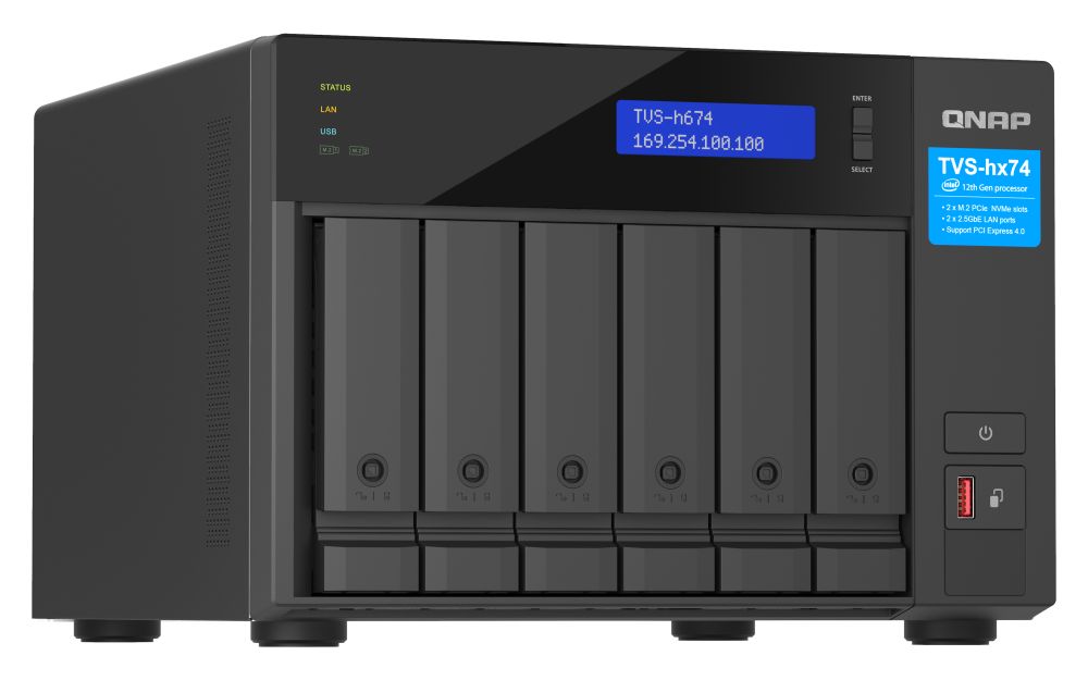 QNAP NAS TVS-H674-i3-16G (6 HDD)