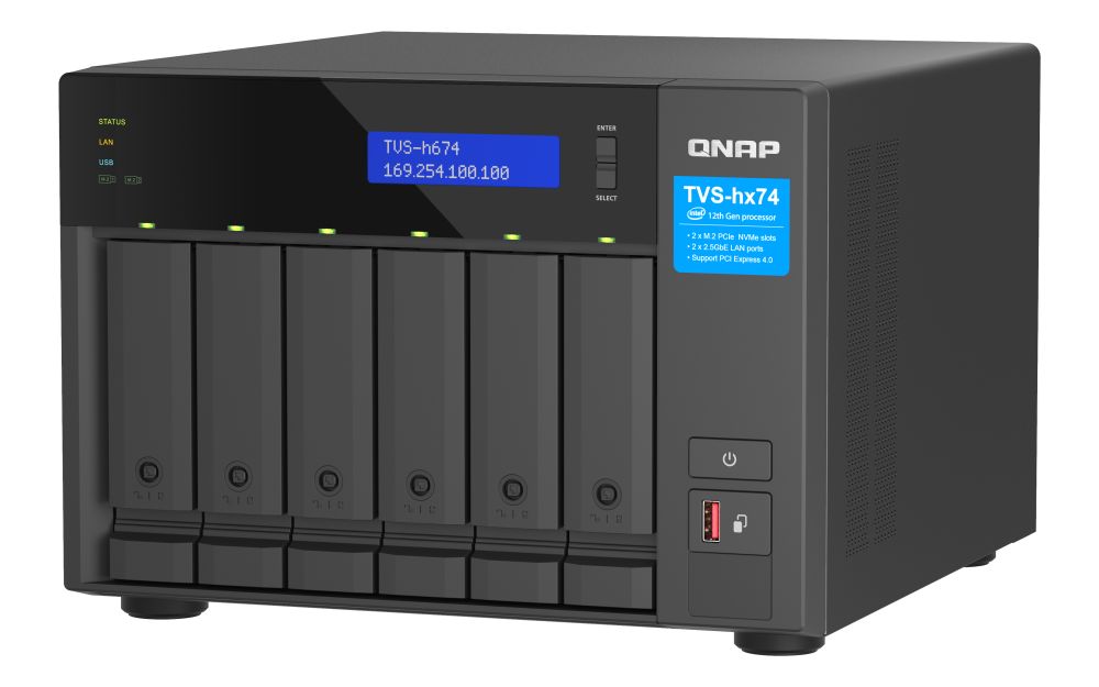 QNAP NAS TVS-H674-i3-16G (6 HDD)