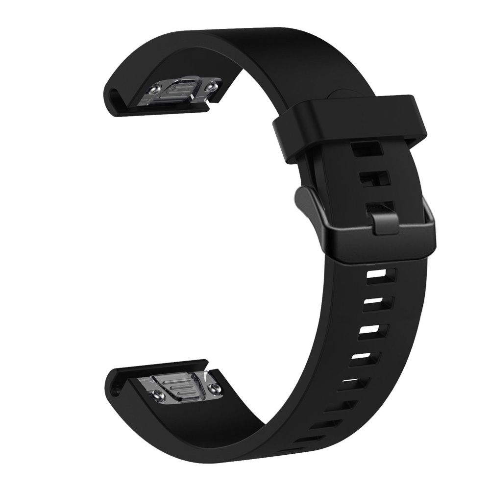 FIXED Silicone Strap for Garmin QuickFit 20mm, black