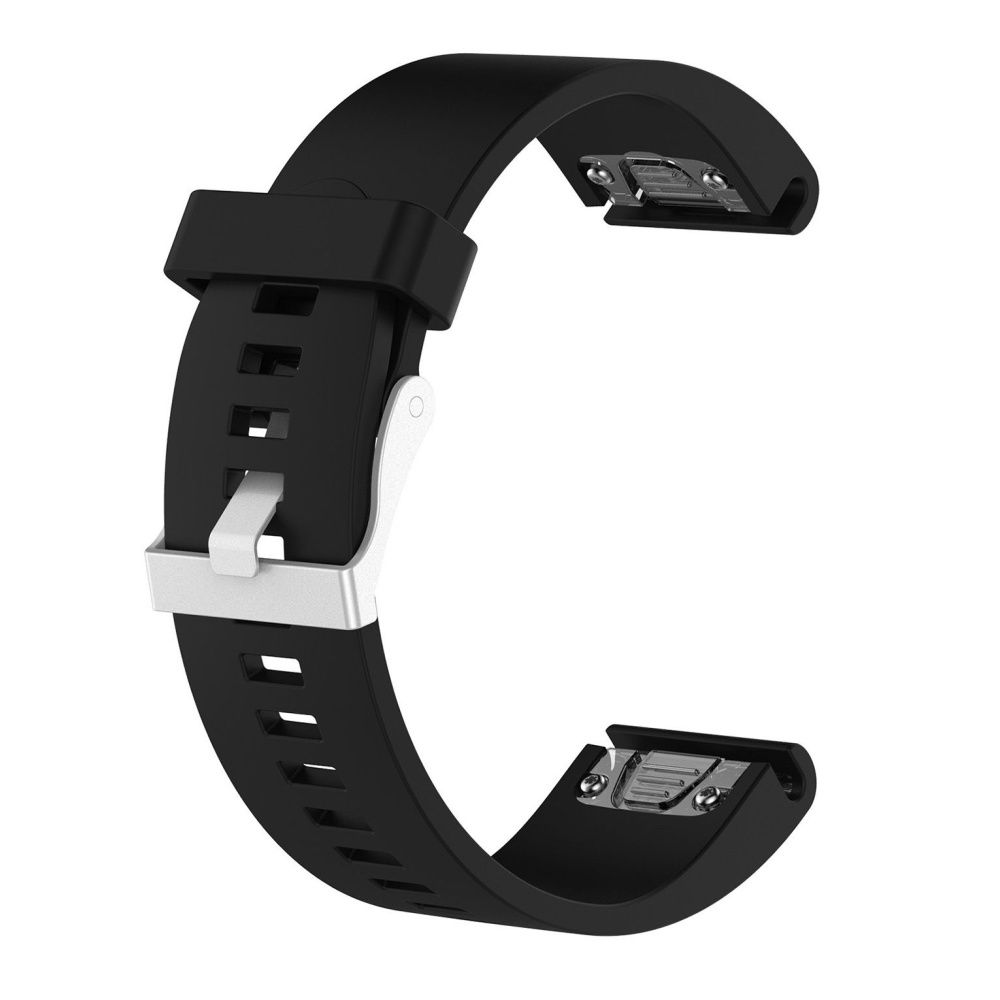 FIXED Silicone Strap for Garmin QuickFit 20mm, black