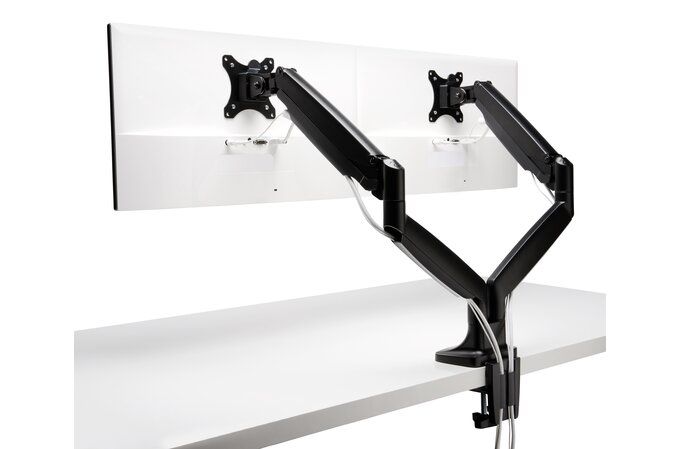 Kensington SmartFit One-Touch Height Adjustable Dual Monitor Arm Black