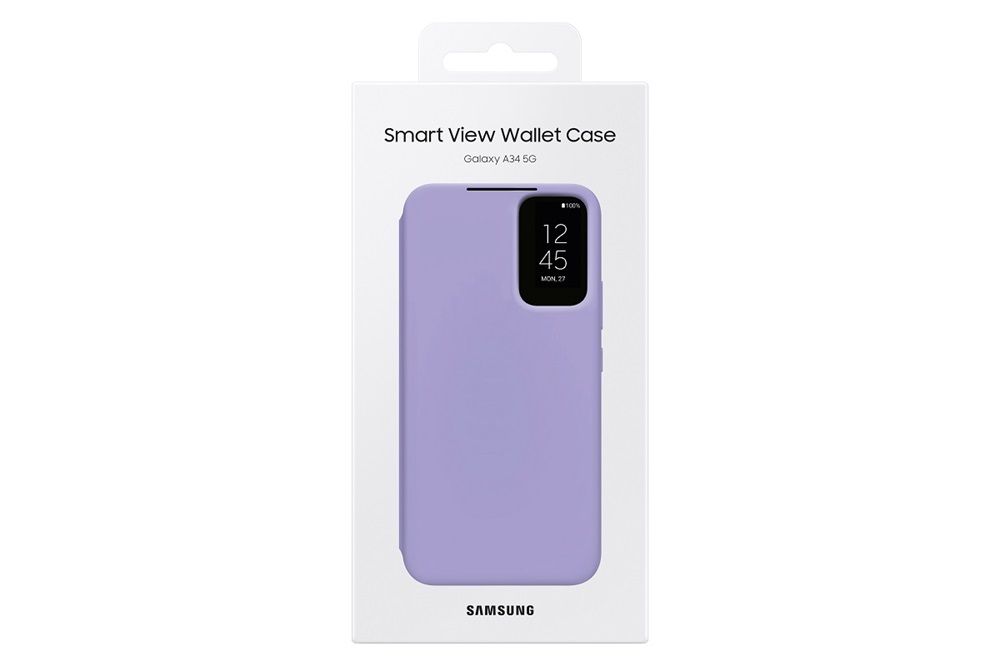 Samsung A34 Smart View Wallet Case Blueberry