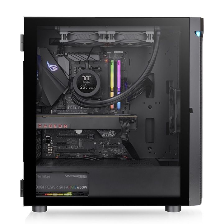 Thermaltake H590 TG ARGB Tempered Glass Black