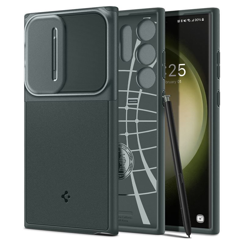 Spigen Optik Armor, abyss green - Samsung Galaxy S23 Ultra