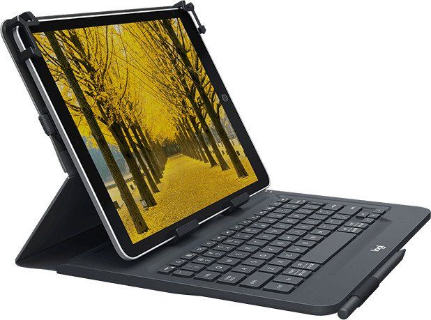 Logitech Universal Bluetooth Keyboard and Folio 9"-10" Case Black UK