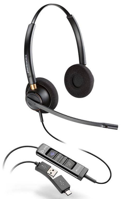 Poly Plantronics EncorePro 515 Stereo Headset Black