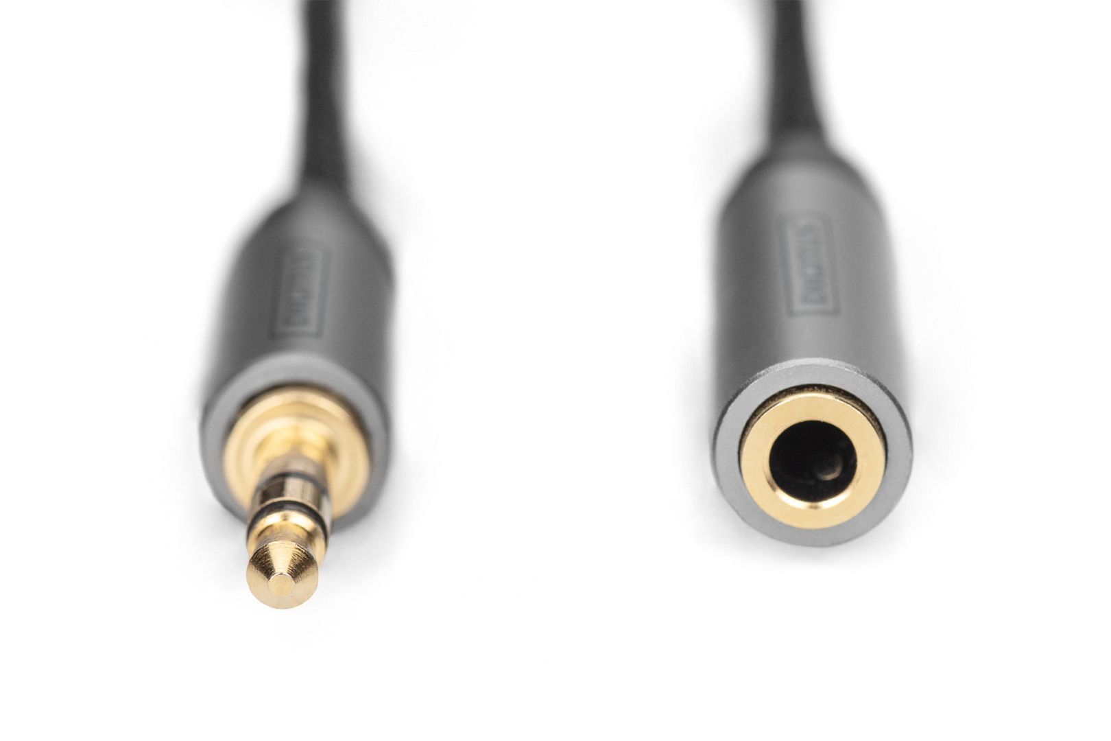 Digitus DB-510210-030-S Audio Extension Cable, 3.5mm jack to 3.5mm socket 3m Black