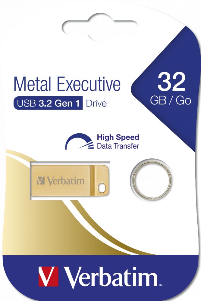 Verbatim 32GB Exclusive Metal Gold