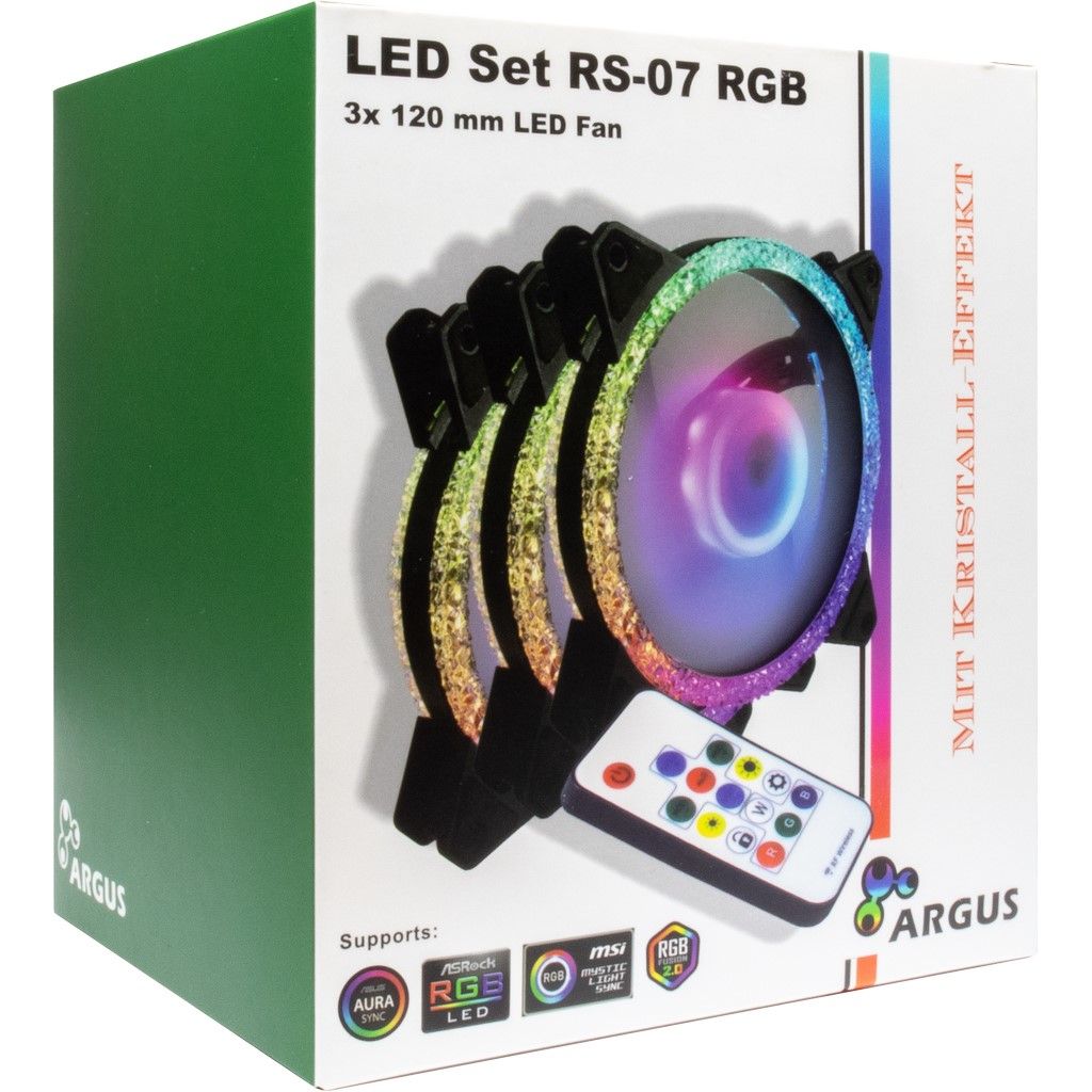 Inter-Tech ARGUS RS-07 RGB (3-Fan Set)