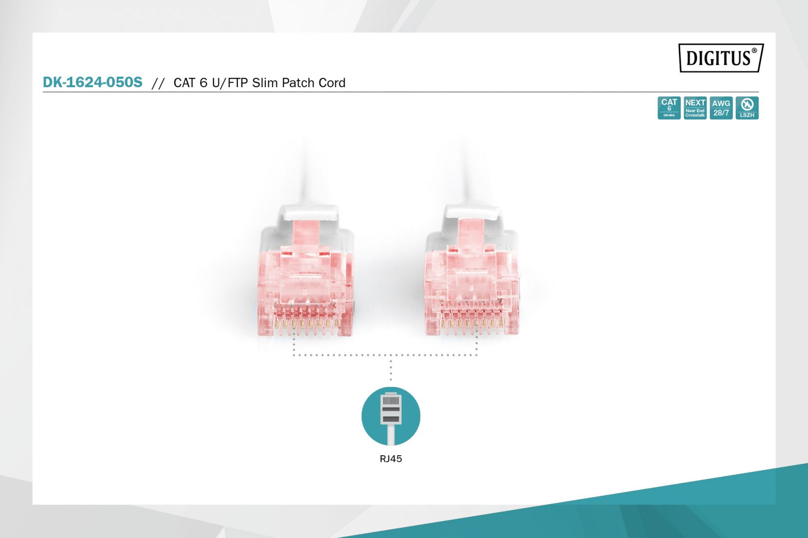 Digitus CAT6 U-FTP Patch Cable 5m Grey