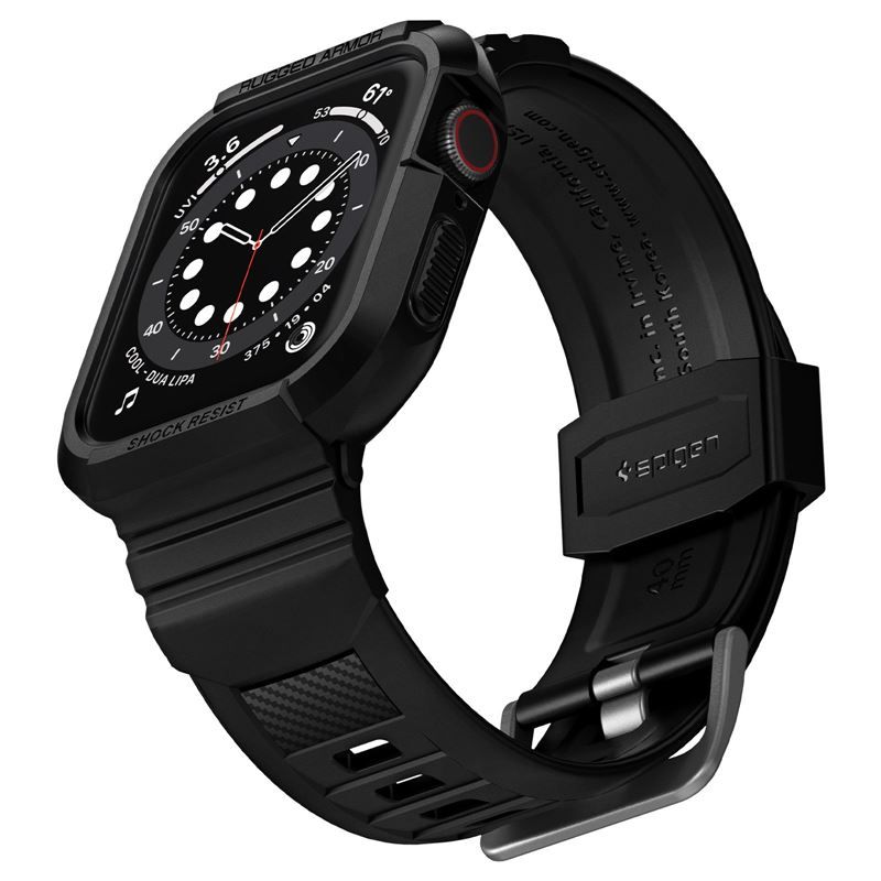 Spigen Rugged Armor Pro, black - Apple Watch 8/7 (41mm)/SE 2022/6/SE/5/4 (40mm)