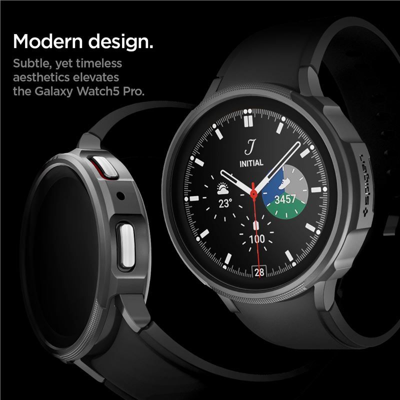 Spigen Liquid Air, black - Samsung Galaxy Watch5 Pro 45mm