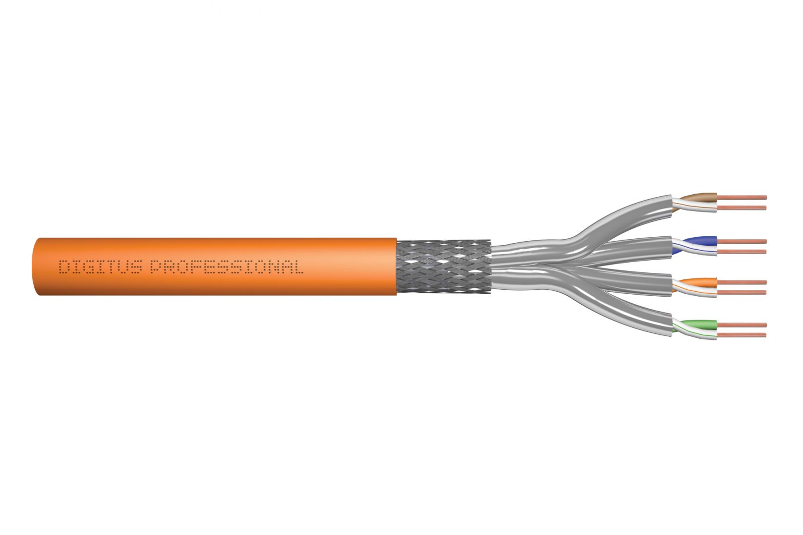 Digitus CAT7 S-FTP Installation cable 1000m Orange